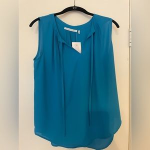 Violet + Claire, turquoise blue blouse
